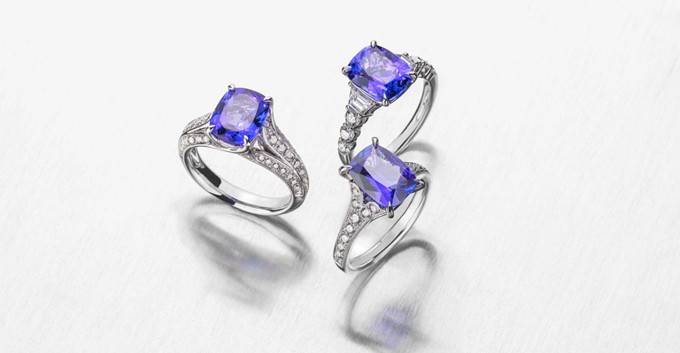 Bagues tanzanite