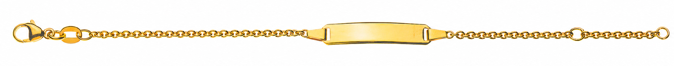 Bébé Bracelet Rundanker Gelbgold 750 14cm