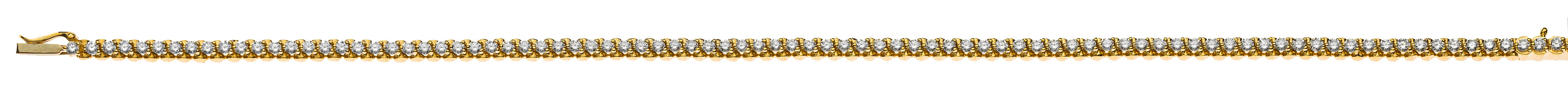 Bracelet Gelbgold 750 mit 89 Brillanten  H SI  1.44ct. 18cm