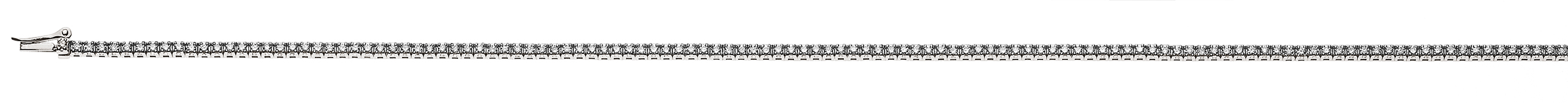 Collier Tennis Weissgold 750 mit Brillanten  H SI 1.91ct. 45cm