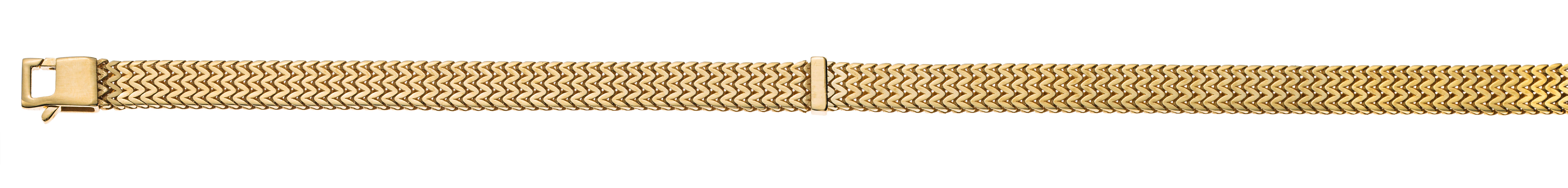 Milanaise Armband, Gelbgold 750,  19cm