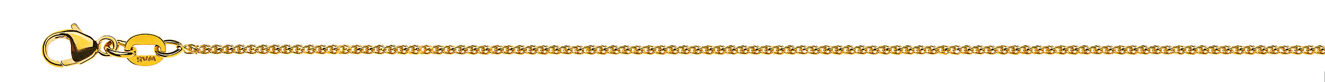 Zopf Gelbgold 375 ca. 1.2mm diamantiert