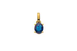 Anhänger Gelbgold 750 mit Safir 0.44ct