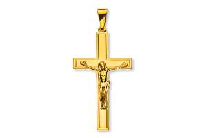 Balken-Kreuz Gelbgold 750  H: 41mm B: 24mm