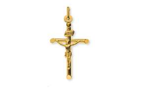 Kreuz Gelbgold 750 mit Christus H: 26 mm B: 17 mm