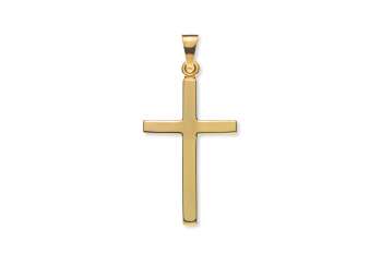 Balkenkreuz Gelbgold 375 poliert