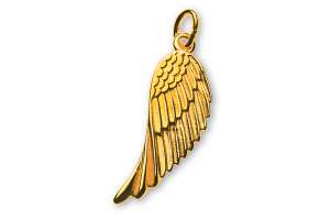 Aile d´ange pendentif or jaune 750
