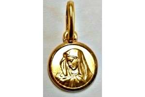 Medaille Dolorosa Gelbgold 750 8 mm