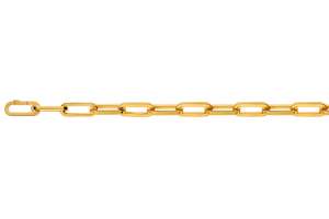 Armband Anker oval Gelbgold 750 Handarbeit 21.5cm