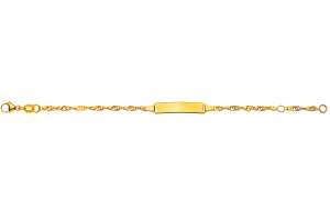 Bébé Bracelet Singapur Gelbgold 750 14cm