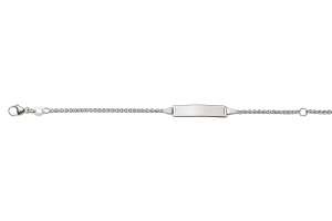 Bébé Bracelet Zopf Weissgold 750