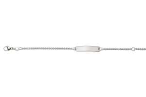 Bébé Bracelet Zopf Weissgold 585 14cm