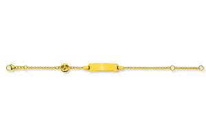 Bébé Bracelet Rundanker Gelbgold 375 14cm
