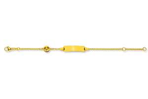 Bébé Bracelet Rundanker Gelbgold 375 14cm