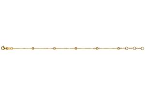 Bracelet Gelbgold 750 mit 5 Brillanten H SI 0.14ct. 19cm