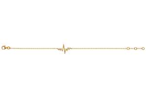 Armband ´Heartbeat´ Gelbgold 750, 19cm mit 28 Brillanten H SI 0.08ct.