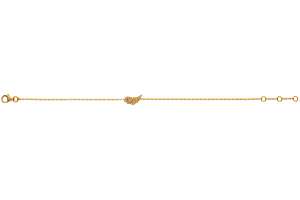 Armband ´Angel´s Wing´ Gelbgold 750, 19cm mit 25 Brillanten H SI 0.07ct.