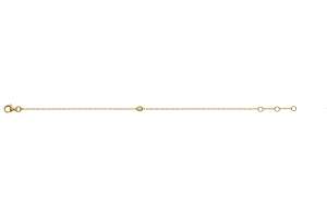 Armband Spiegelanker Gelbgold 750 19cm mit 1 Brill. H SI 0.05ct.