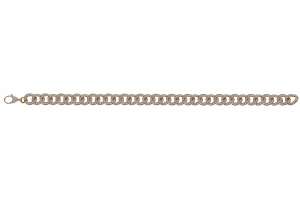 Armband Panzer Gelbgold 750 19cm mit 570 Brillanten H SI 2.03ct.