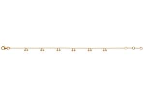 Bracelet Gelbgold 750, 19cm