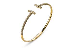 Offener Armreif Gelbgold 750, 60x48