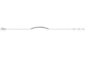 Bracelet Weissgold 750, Rundanker 19cm