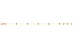 Bracelet or rose 750 avec 5 brillants. H SI 0.14ct. 19cm