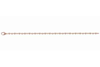 Bracelet Rotgold 750 18cm, mit 44 Brillanten  H SI 1.21ct.,