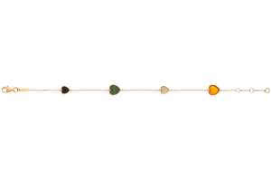 Armband Gelbgold 750, 19cm (17+18cm) mit