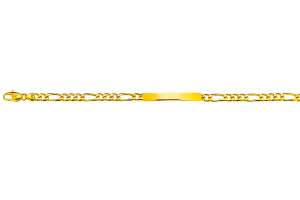 Figaro ID-Bracelet Gelbgold 750 ca.4,0mm