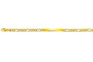 Figaro ID-Bracelet Gelbgold 750 ca.4,0mm 19cm