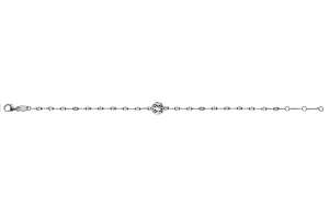 Bracelet ´Discoballs´ Weissgold 750, 19cm
