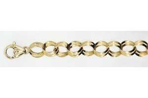 Bracelet or jaune 750, 9.3mm, 19cm