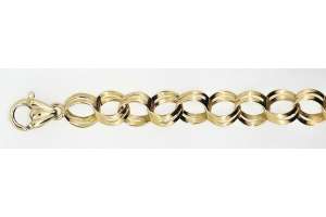 Armband Gelbgold 750, 9.3mm, 19cm