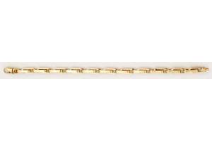 Bracelet Gelbgold 750, 22cm, 5.4mm, fantasie Anker