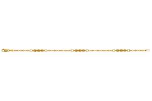 Armband Gelbgold 750, 3cm Venezianer 1.6mm, 1.5cm Kordel 3.1mm 19cm