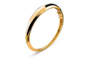 Armreif Gelbgold 750 bombiert und poliert 50 x 60mm