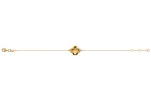 Bracelet ´Klee´ Gelbgold 750, 19cm geschliffen