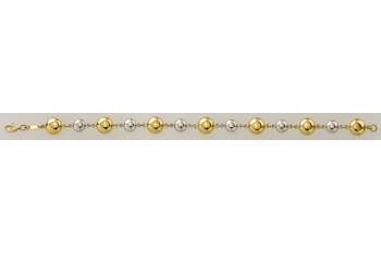 Bracelet Bicolor (Gelb-/Weissgold) 750