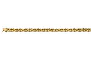 Bracelet Königskette klassisch Gelbgold 750 ca. 5.0mm 22cm