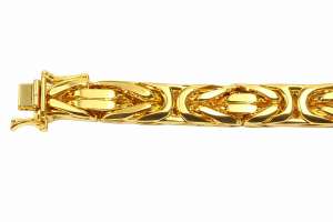 Bracelet Königskette oktogonal Gelbgold 750 ca. 6.2mm 22cm