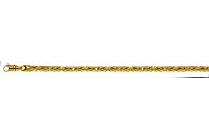 Armband Königskette Gelbgold 750,rund, 19cm, 4.0mm