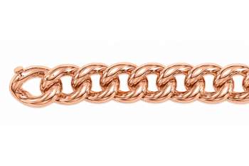 Rundpanzer Rotgold 750 Handarbeit 45cm 18.0mm