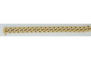 Gourmette ronde or jaune 750 env. 8.5mm