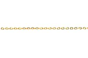 Anker oval diamantiert Gelbgold 750 ca. 1,7mm 38 cm