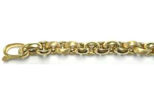 Bracelet Anker oval Gelbgold 750, 21.5cm