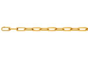 Collier Anker oval Gelbgold 750 Handarbeit 52cm
