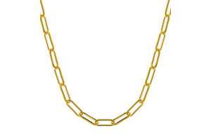 Collier Anker oval Gelbgold 750, 60cm
