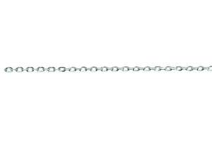 Forçat ovale diamanté or gris 750 env. 1,7mm 38 cm