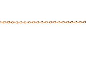Forçat ovale diamanté or rose 750 env. 1,7mm